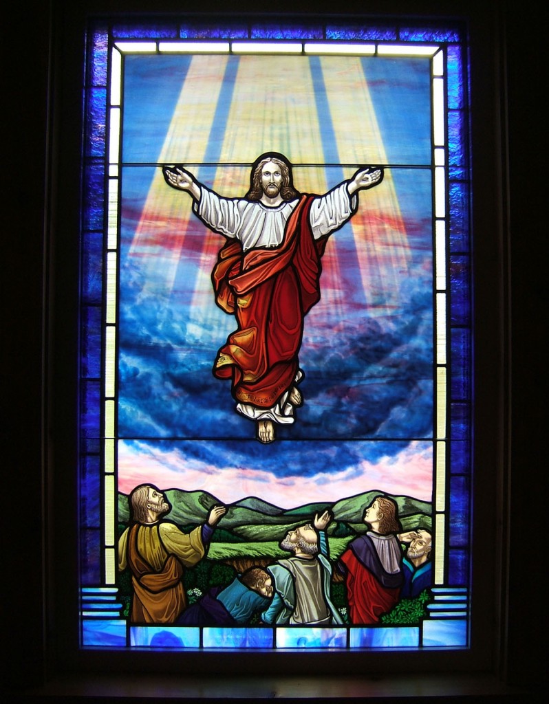 Ascension Window for Ten Mile Baptist, WV Castle Studio Stained Glass