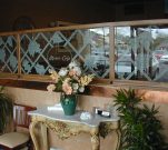 Sandblasted Grapevine Privacy Glass Wall, Restaurant Blue Bell, PA