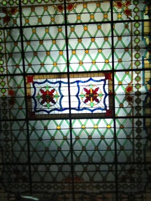 Courthouse Stained Glass Ceiling Completed Image Pottsville, PA