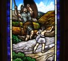 David Goliath Stained Glass
