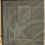Sand Carved Starfish Glass