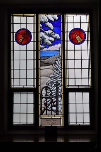 Winter Stained Glass Window