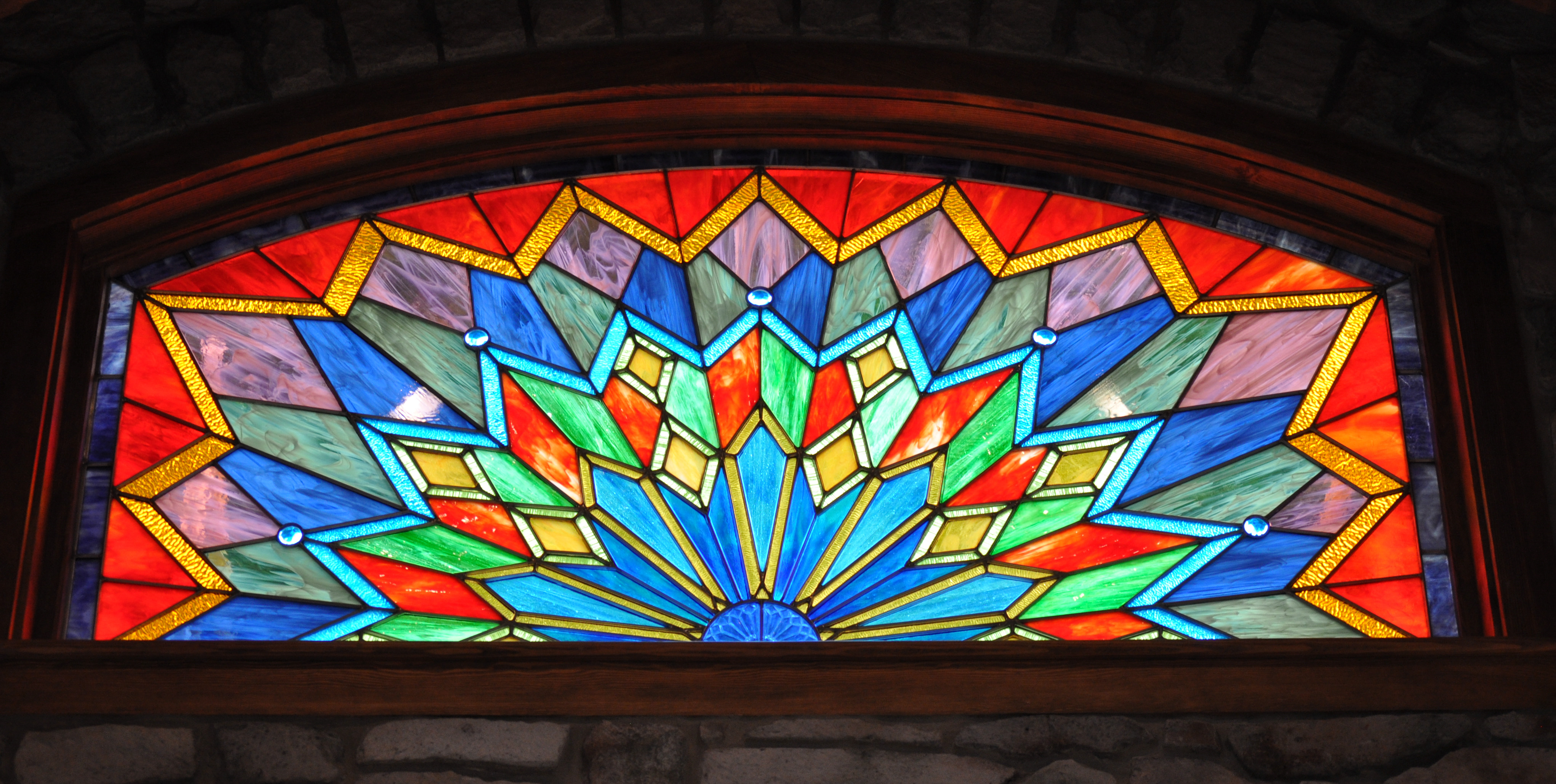 Residential Modern Stained Glass Castle Studio Stained Glass
